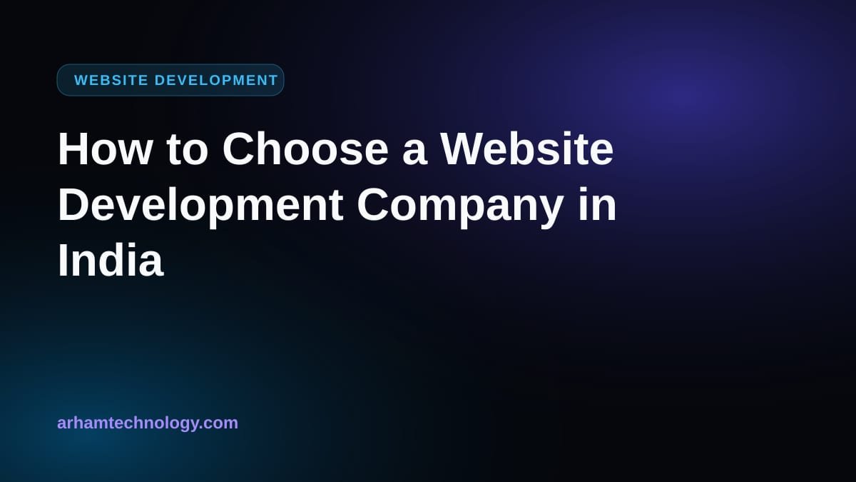 A checklist beside a magnifying glass over website wireframes, illustrating how to choose a website development company
