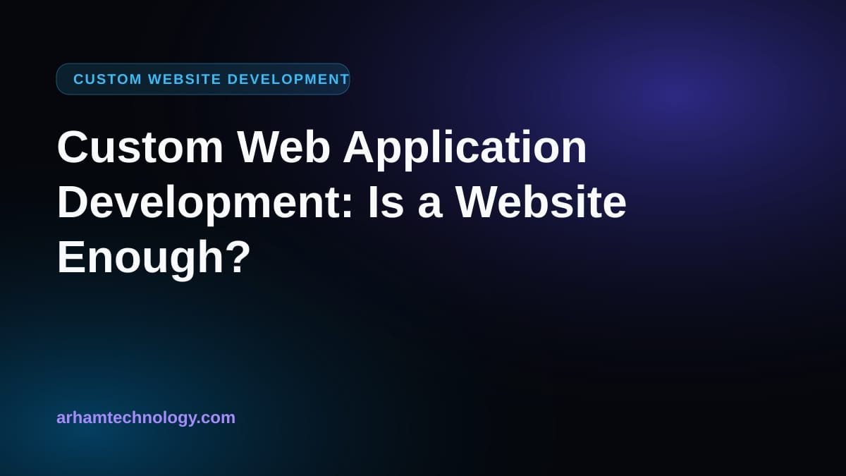 Illustration of custom web application development with a dashboard, login and workflow connected to a database